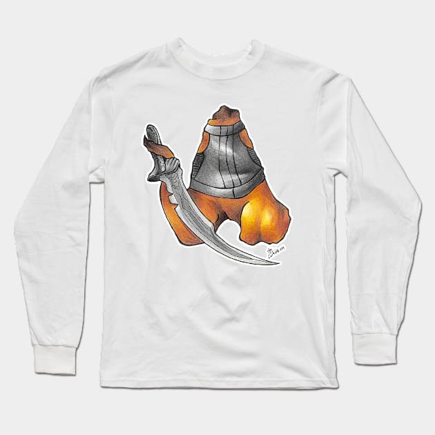 Chicken Wing Long Sleeve T-Shirt by KranberriJam